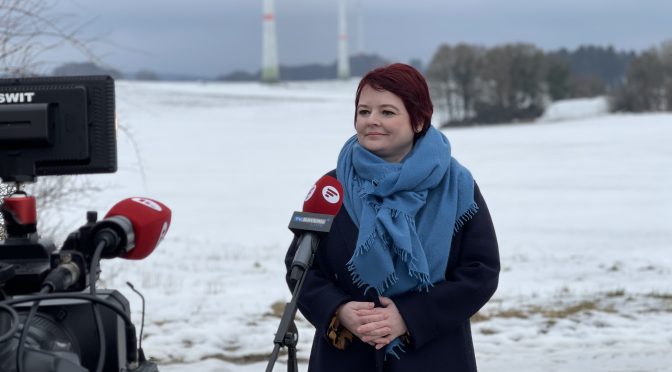 Fernsehinterview zur Windkraft in Bayern: Die Zeit drängt!